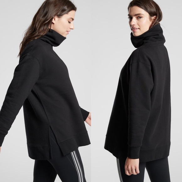 Athleta Black 24/7 Funnel Neck Sweater - Picture 2 of 7